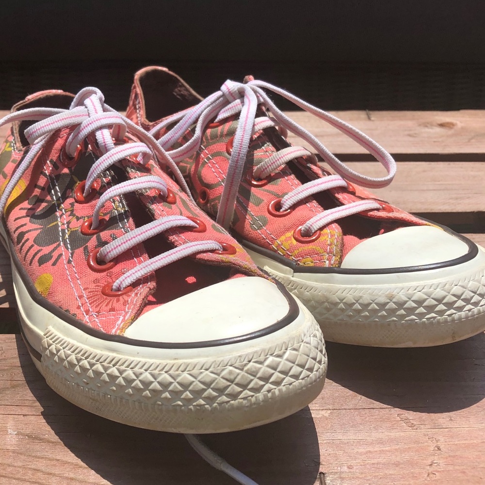 Floral Converse sneakers